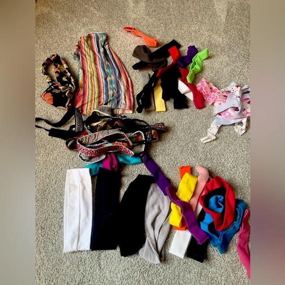 Head Band Lot Hippie Boho Hair Head Bands Multi Color Patterns - Picture 1 of 4